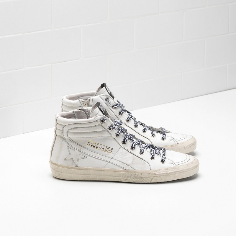 Golden Goose Slide Sneakers In Leather Women